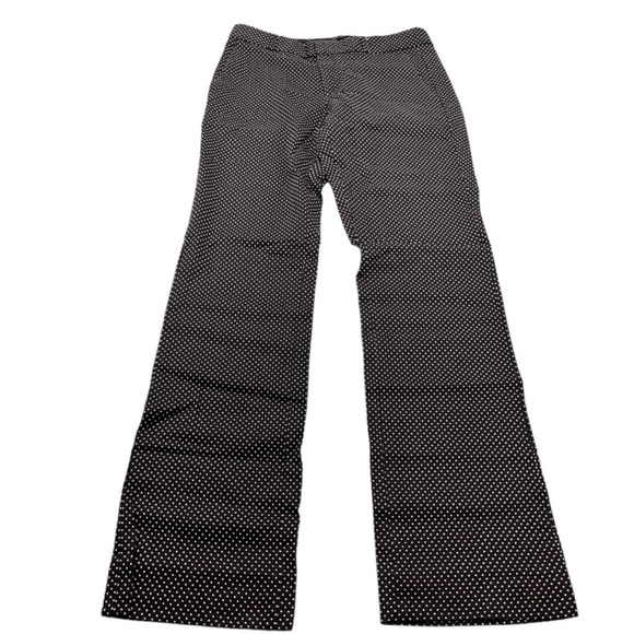 Banana Republic Logan Pant Medium Black White Polka Dot Rayon Viscose - Picture 2 of 7